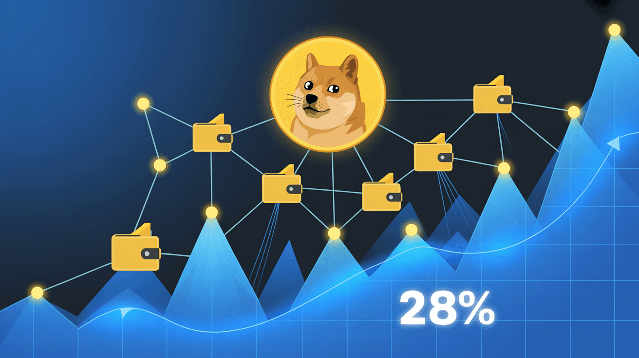 Dogecoin-Netzwerk wächst: 28% mehr aktive Wallets trotz stagnierendem Kurs